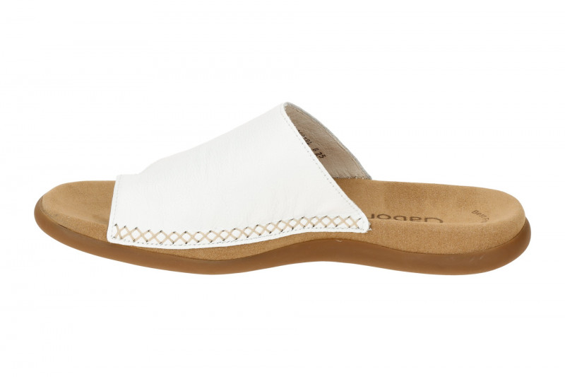 Gabor Pantolette weiß Zehentrenner 03.700.21