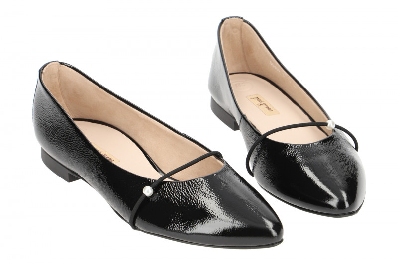 Paul Green Ballerinas schwarz Lack 2374