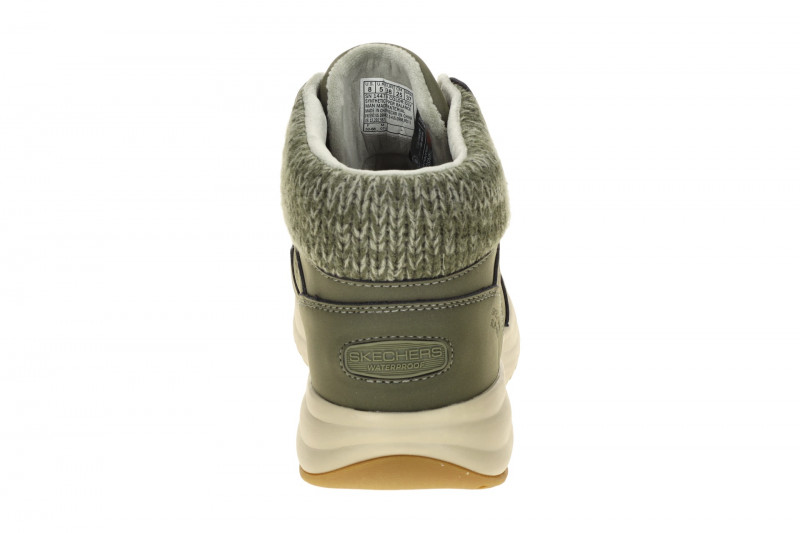 Skechers On-The-Go Mid Sneaker olive grün wasserdicht Slip Ins 144739