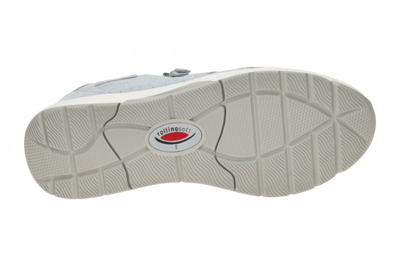 Gabor RollingSoft Schuhe blau sky Velour 86.878.26