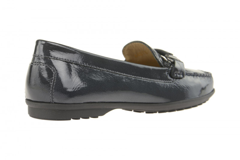 Geox Respira Elidia B Damen Slippers in dunkelblau Lackleder