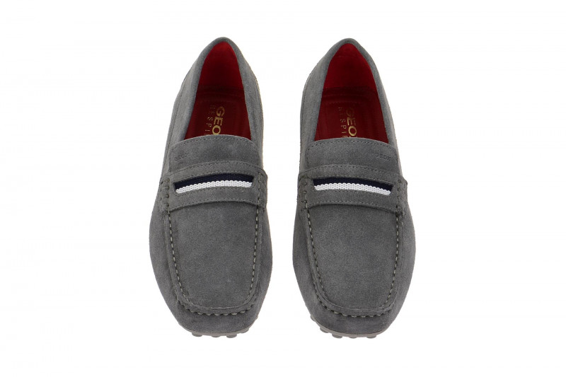 Geox Snake Schuhe Mokassin grau U5207A