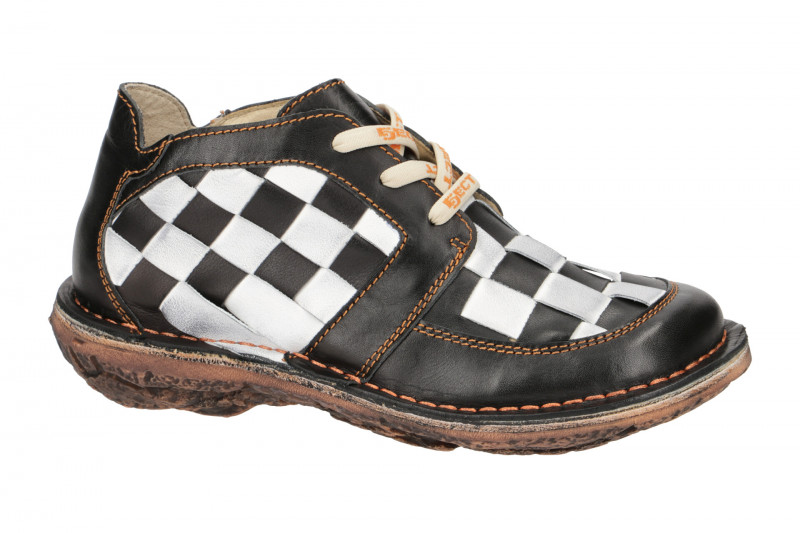 Eject Dunas Schuhe schwarz weiß Karo Herren 10036