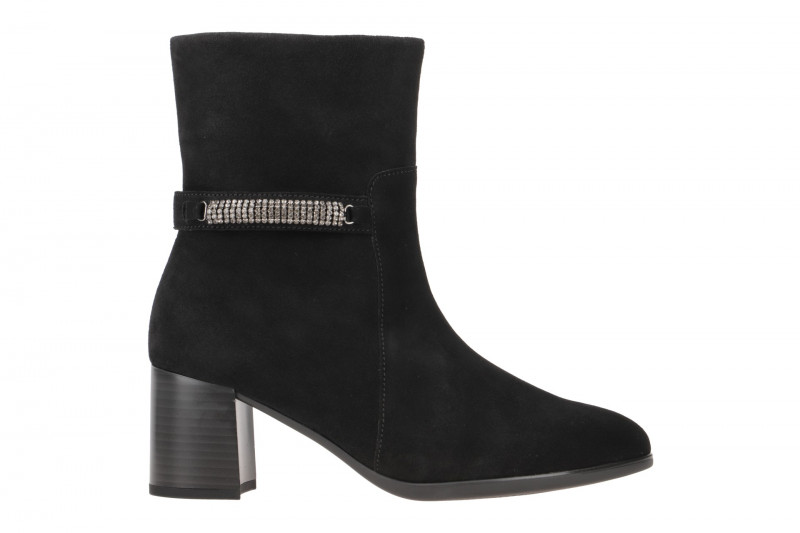Gabor Stiefelette schwarz Velour 35.531.17