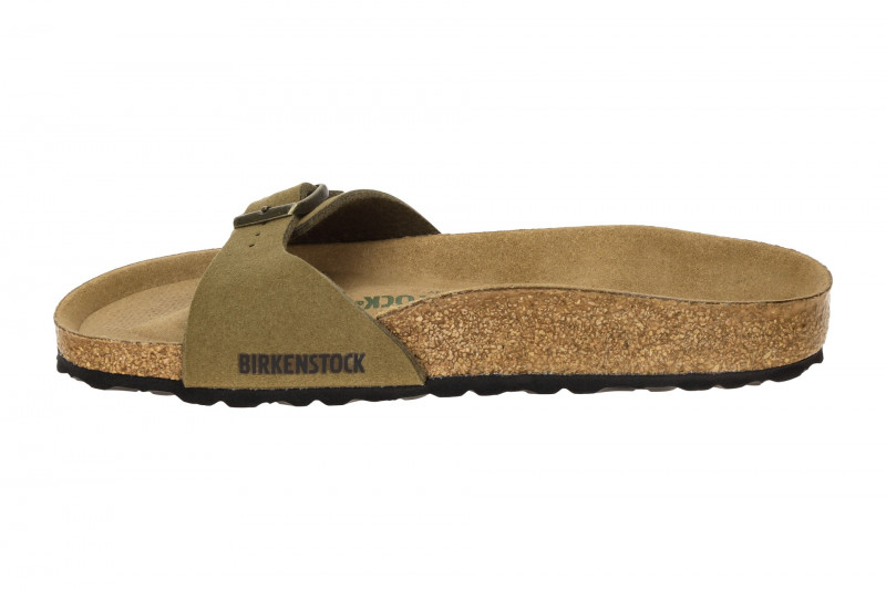 Birkenstock Madrid BS Pantolette grün SCHMAL Vegan 1027974