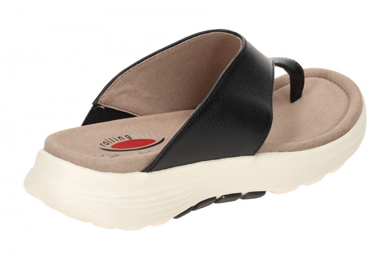 Gabor RollingSoft Pantolette schwarz Glattleder 86.812.67