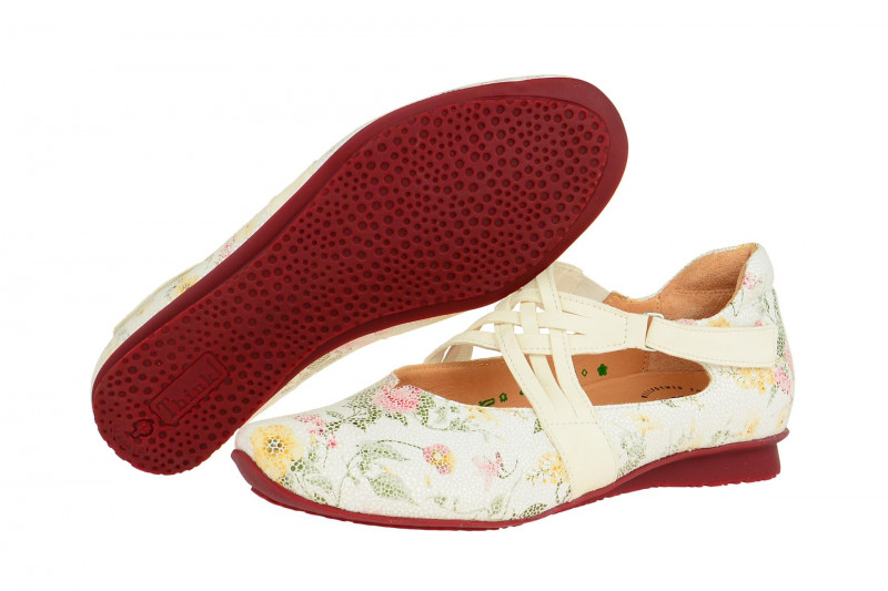 Think Chilli Schuhe weiß effekt Blumen
