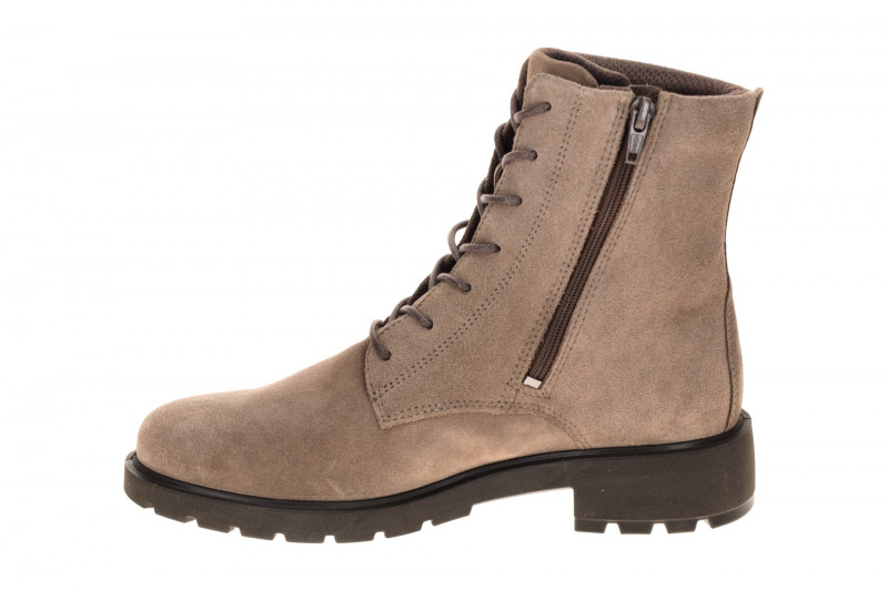 Ecco Metropole Vienna Stiefel Boots taupe braun Velour 231303