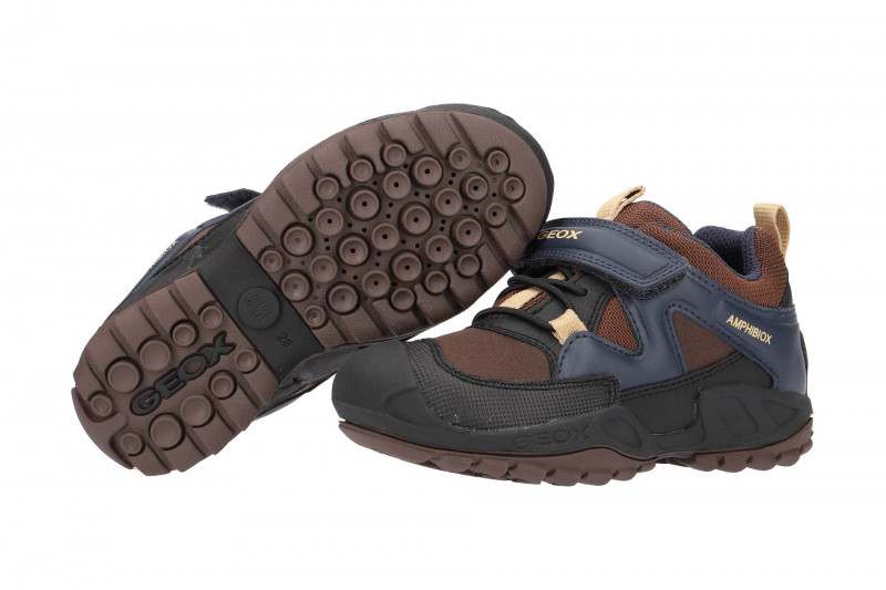 Geox Savage Kinderschuhe braun blau Wasserdicht