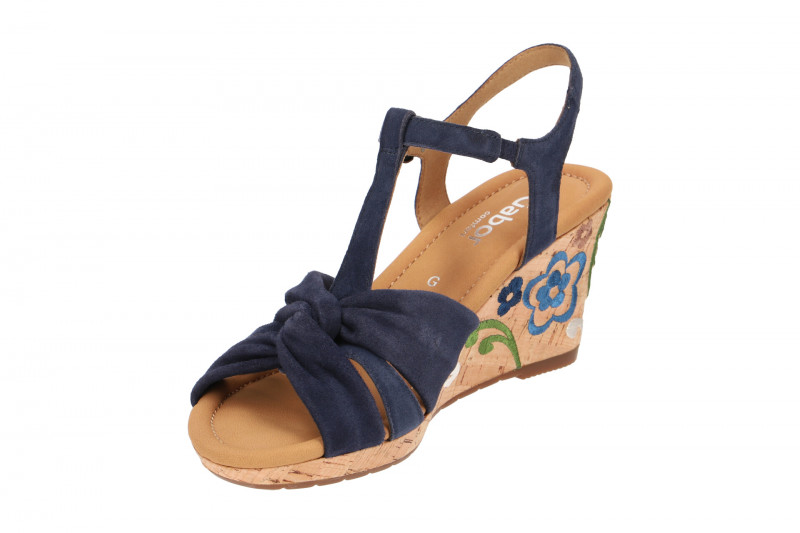 Gabor Keil Sandalen blau Kork 22.828.36