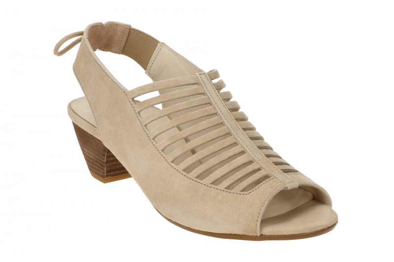 Paul Green Sandaletten beige Samt Velour 6589