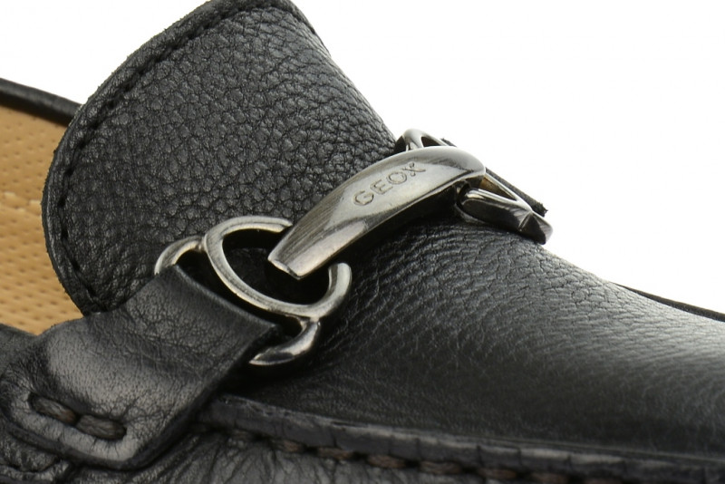 Geox Euro Slipper Mokassin schwarz D4245A