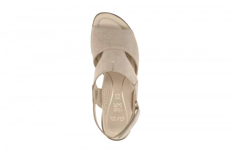 ara Lugano Sandalette beige sand Schimmer 12-35732