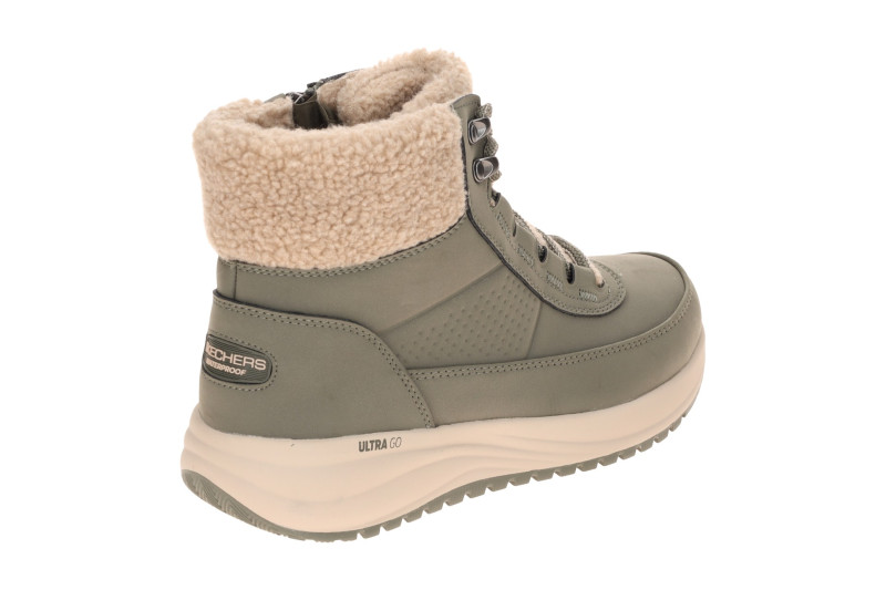 Skechers On-The-Go Stiefeletten grün olive Damen wasserdicht 144746