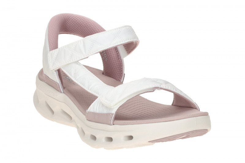 Skechers Go Walk Gliede Step Sandale weiß Cozy Slip-Ins 141276