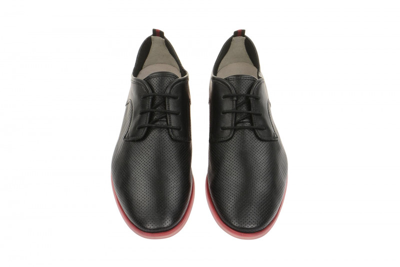 Clarks Frewick Schuhe schwarz rot