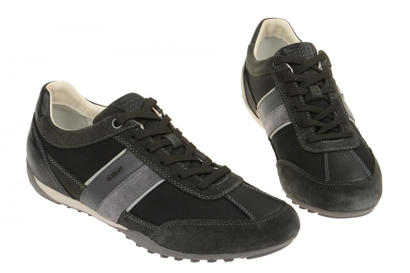 Geox Respira Wells C Halbschuhe in schwarz grau Herren Sneakers