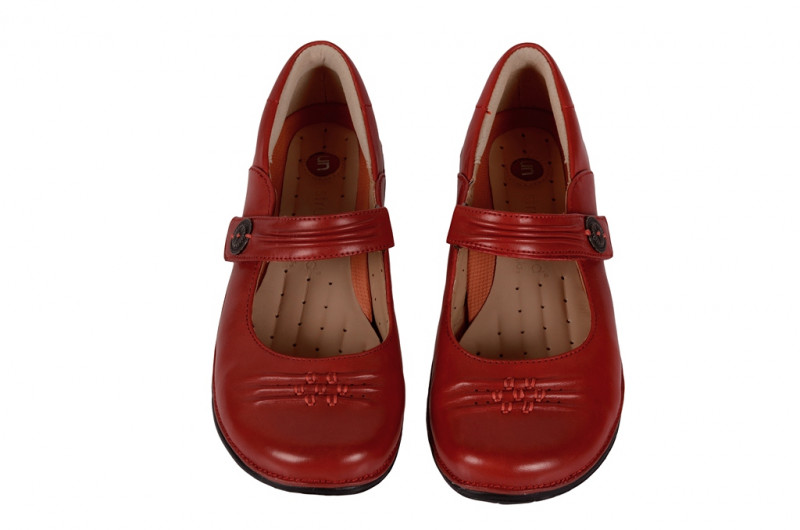 Clarks Un Linda Schuhe rot Slipper 20353743