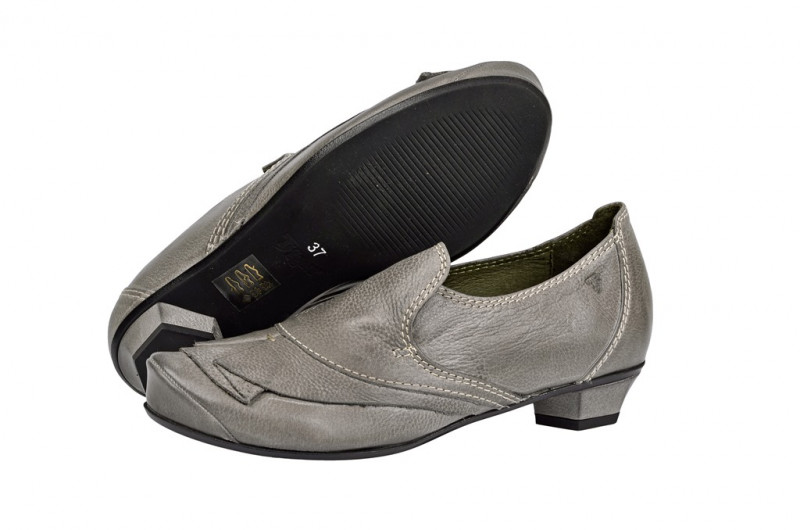 Tiggers Sara Slipper in grau mit Lederfutter