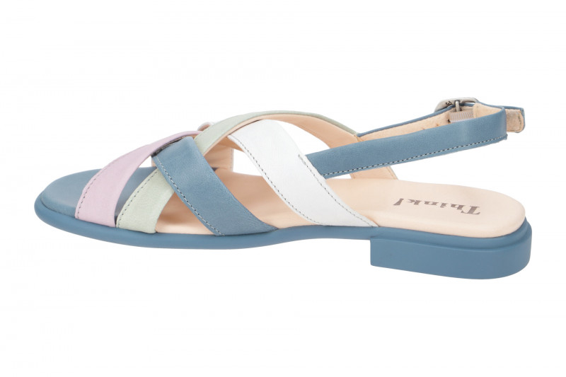 Think Kamaa Sandalette blau bunt Kreuzriemen 777