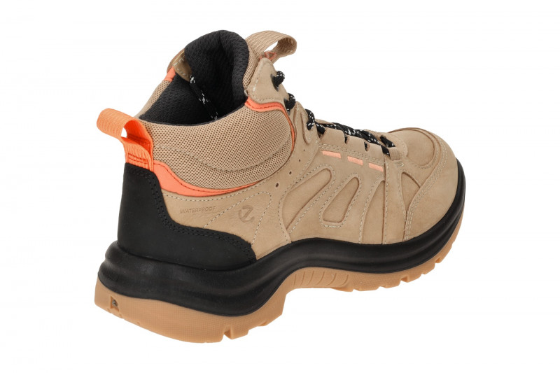 Ecco Offroad Schuhe Wander Stiefel beige wasserdicht 822413