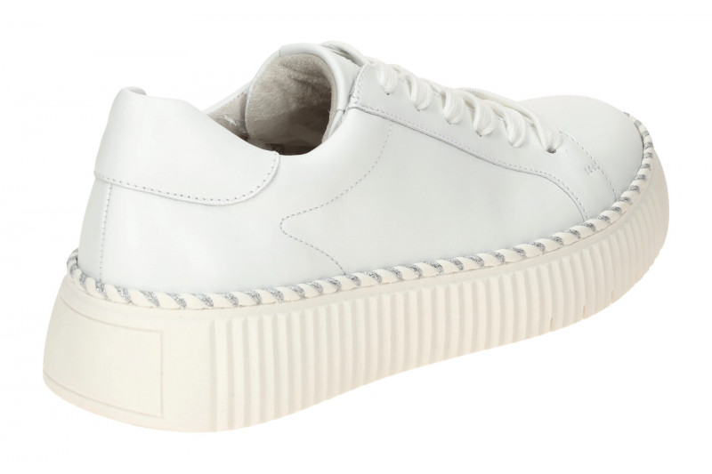 Gabor Schuhe weiß silber Plateau Sneakers 73.240.29