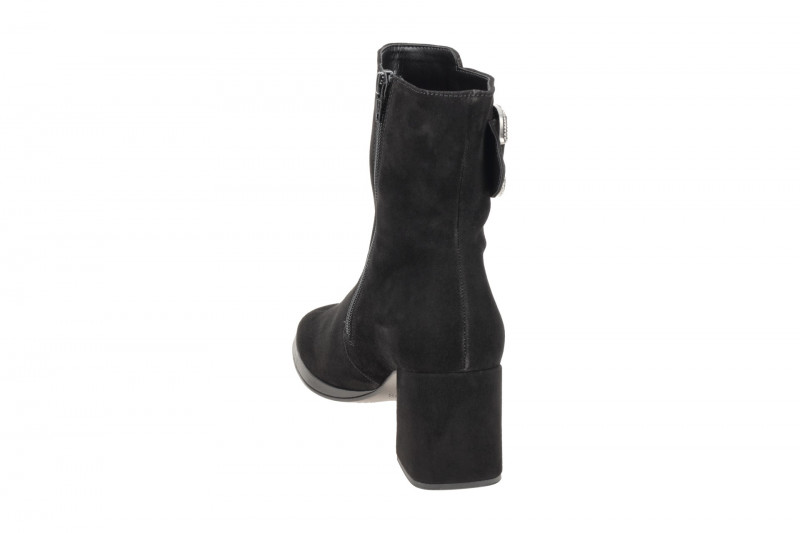 Gabor elegante Stiefelette schwarz Velour 35.692.17