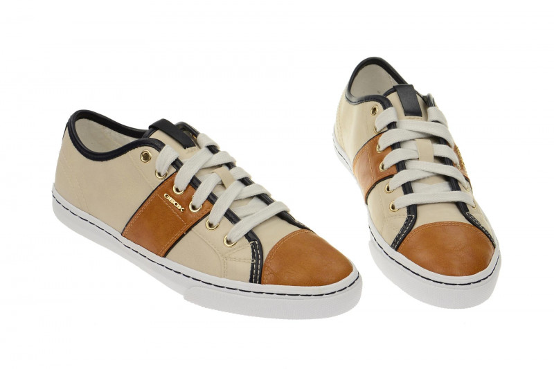 Geox New Club Schuhe braun grau D5258A