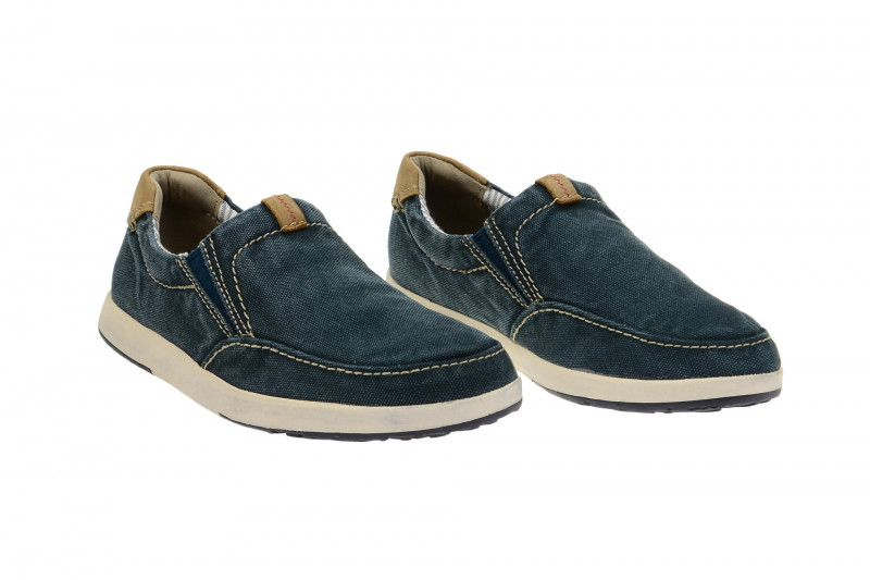 Clarks Norwin Easy Slipper blau jeans