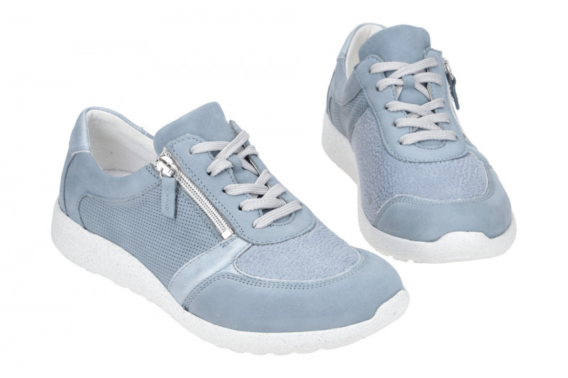Waldläufer Ira Schuhe blau sky M-Weite OrthoTritt