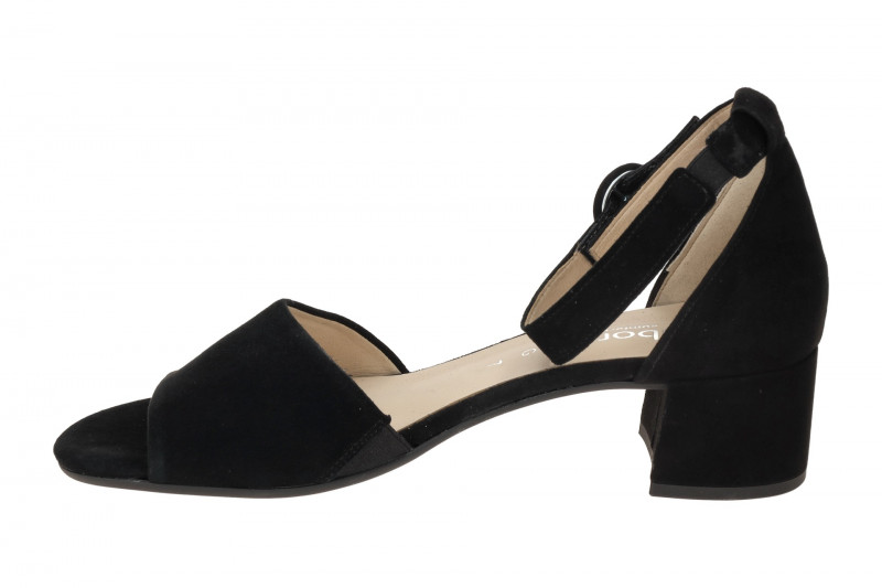 Gabor comfort Sandalette schwarz Velour 62.902.47