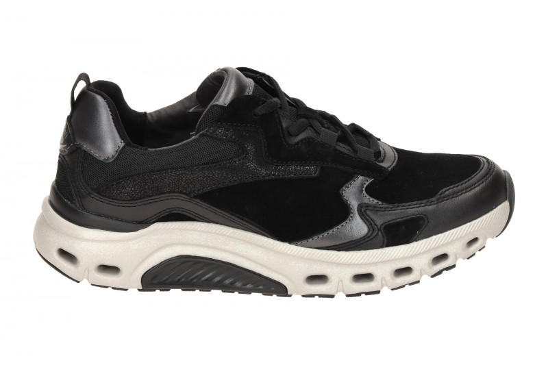 Gabor RollingSoft Schuhe schwarz gelochte Sohle 76.986.47