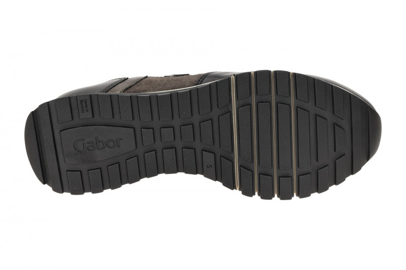 Gabor comfort Sneaker Schuhe schwarz grau met. H-Weite 76.378.37