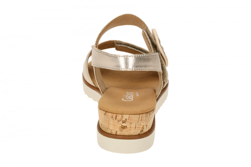 Gabor Comfort Keil Sandale puder beige metallic 62.752.83
