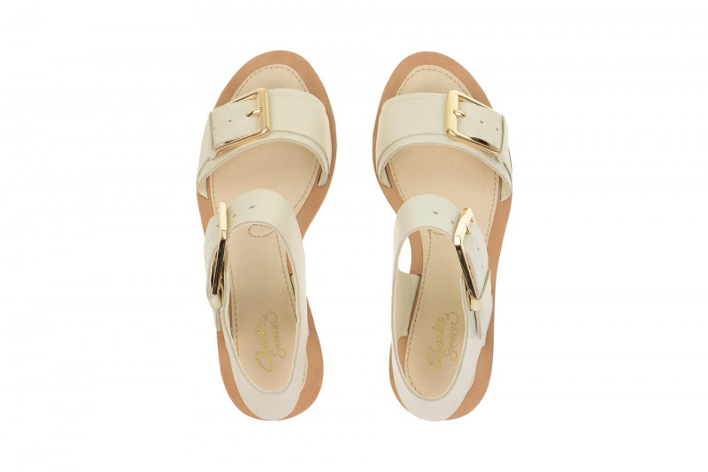 Clarks Sandcastle Art Sandalette weiß
