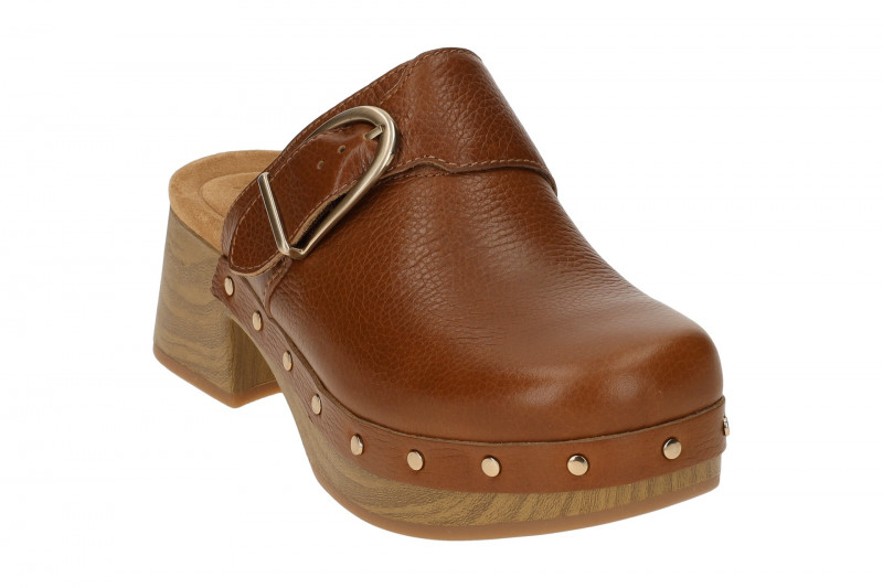 Clarks Sivanne Sun Pantolette braun Plateau Clogs