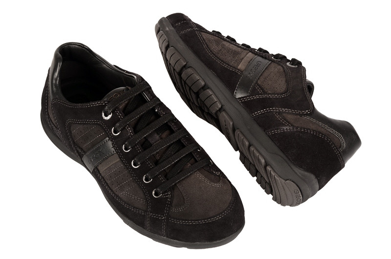 Geox Marshall Schuhe grau schwarz U24X1B