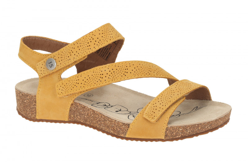 Josef Seibel Sandale Tonga 78 gelb Klett-Riemchen 78578