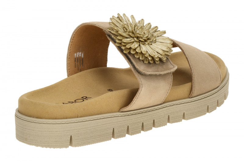 Gabor Pantolette sand beige Velour 83.743.14