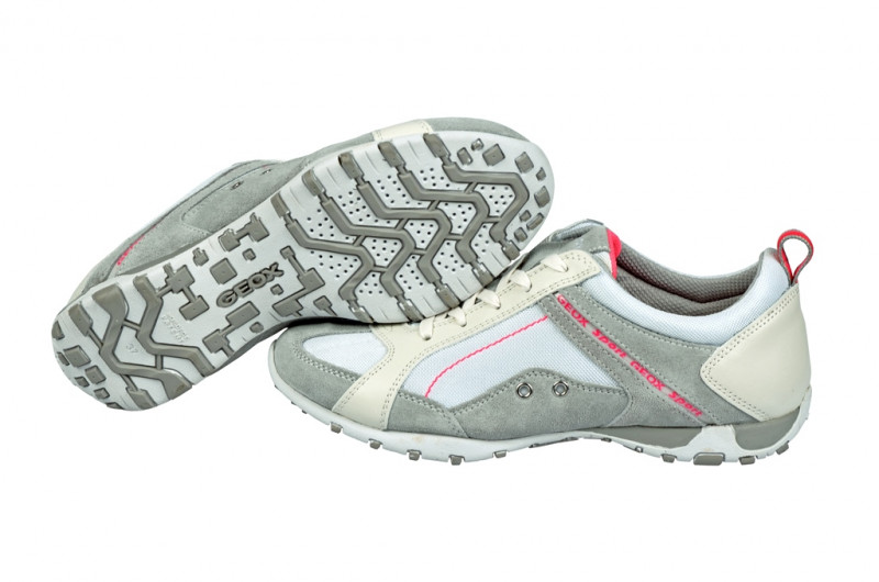 Geox Freccia Schuhe weiß grau Sportschuhe