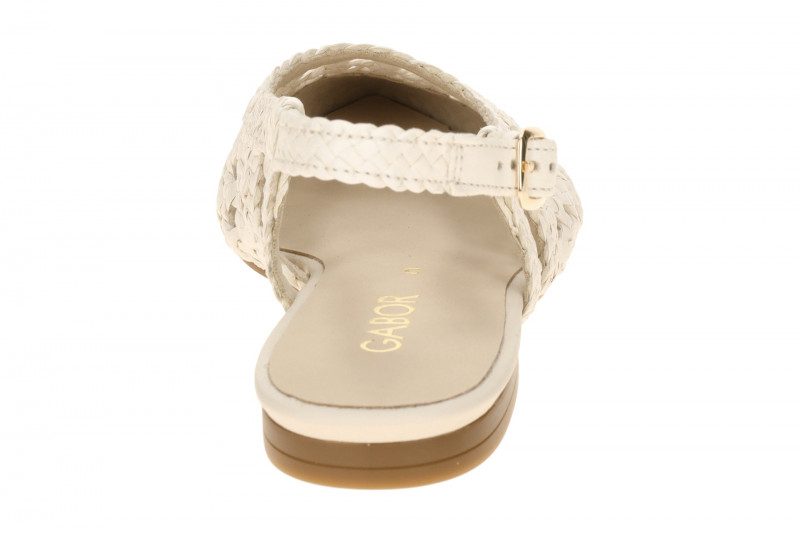 Gabor Sling Pumps creme weiß Flecht-Optik 81.631.21