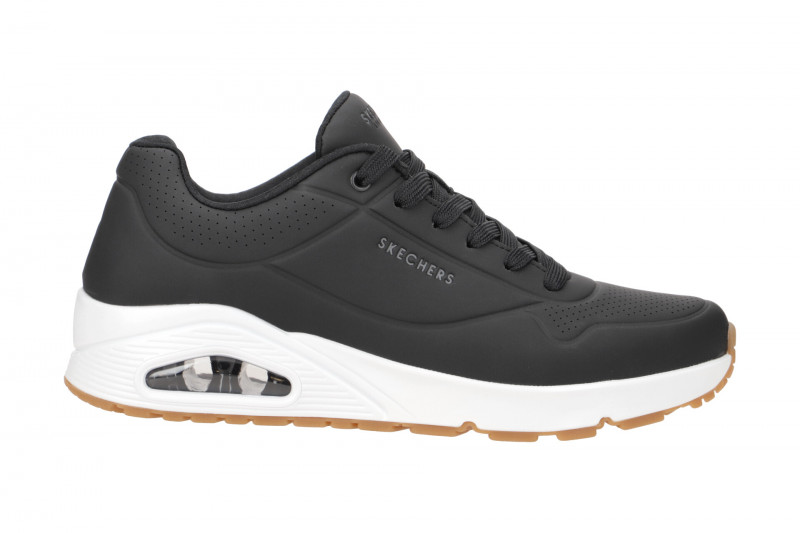 Skechers Uno Schuhe schwarz weiß Sneakers 52458