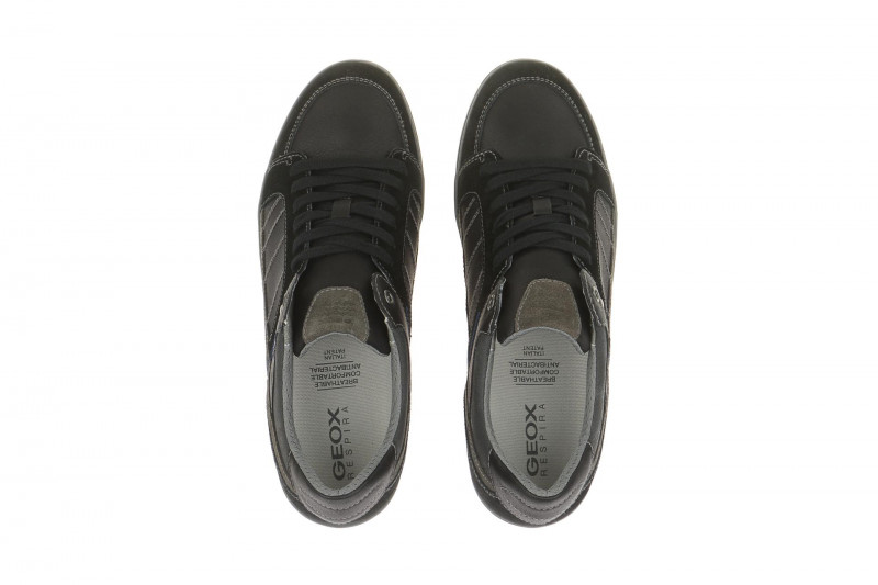 Geox Respira Box F Sneakers in schwarz grau Herrenschuhe