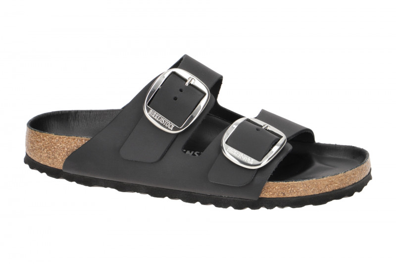 Birkenstock Arizona Big Buckle Pantolette schwarz Normal-Weit 1011074