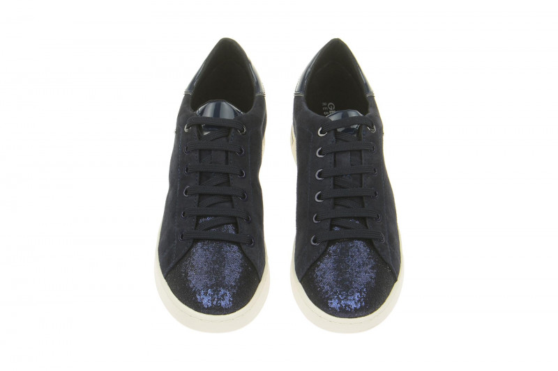 Geox Respira Jaysen A Damenschuhe in dunkelblau glitter Sneakers