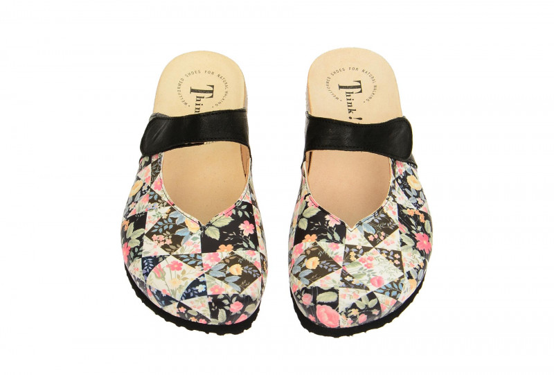 Think Julia Clogs schwarz bunt 0-80345-09