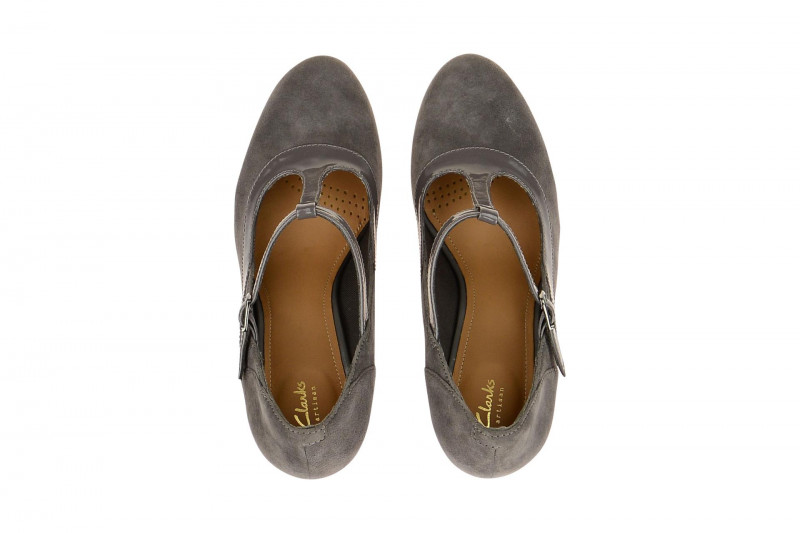 Clarks Pumps Chorus Pitch grau kombi