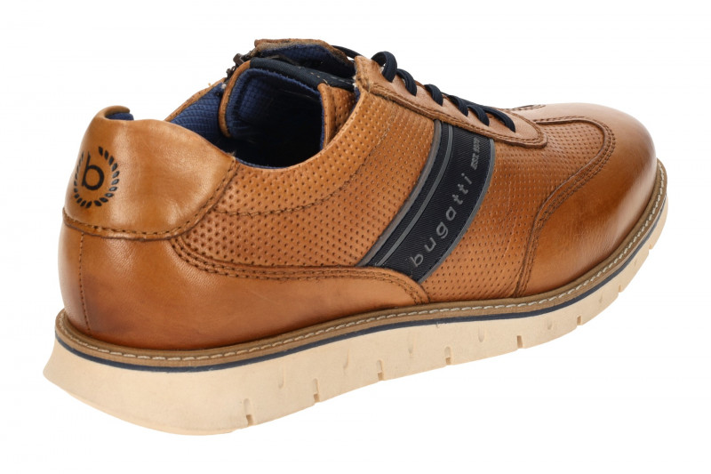 bugatti Sprinter Schuhe Sneakers braun cognac ARY01