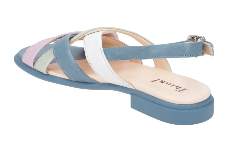 Think Kamaa Sandalette blau bunt Kreuzriemen 777
