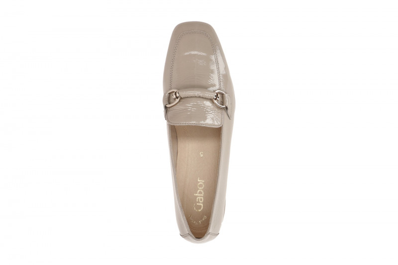 Gabor Schuhe Slipper beige desert Lack 45.260.92